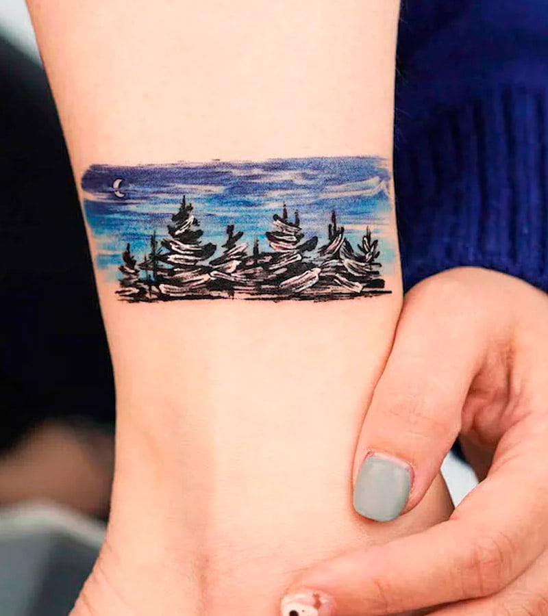 tatuajes de paisajes en el brazo 7