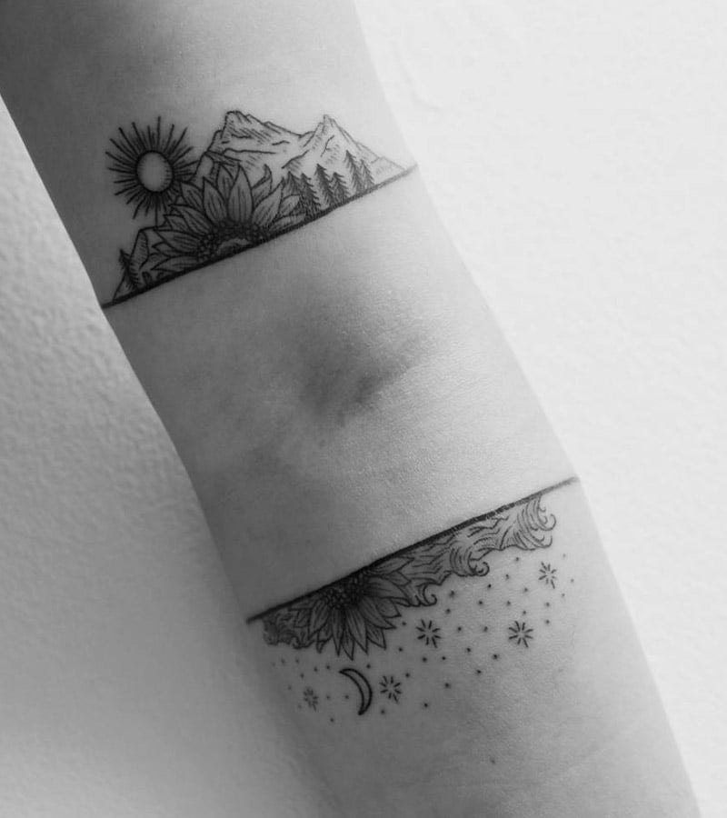 tatuajes de paisajes en el brazo 8