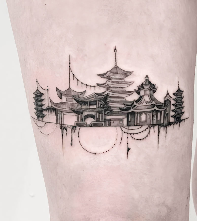 tatuajes de paisajes japoneses 7