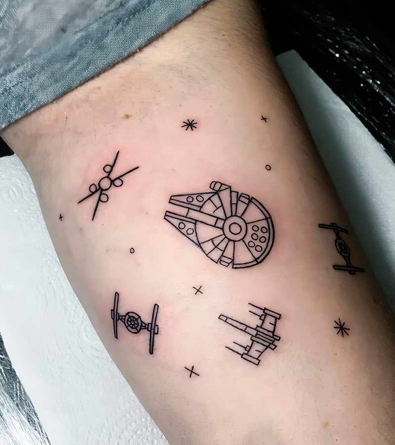 tatuajes de pequenos de star wars 2