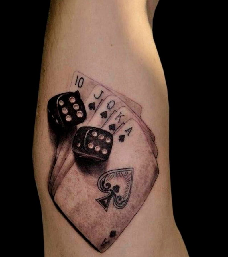 tatuajes de poker en el brazo 3