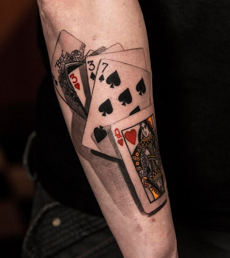 tatuajes de poker para hombres 12