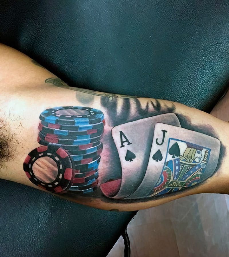 tatuajes de poker para hombres 6