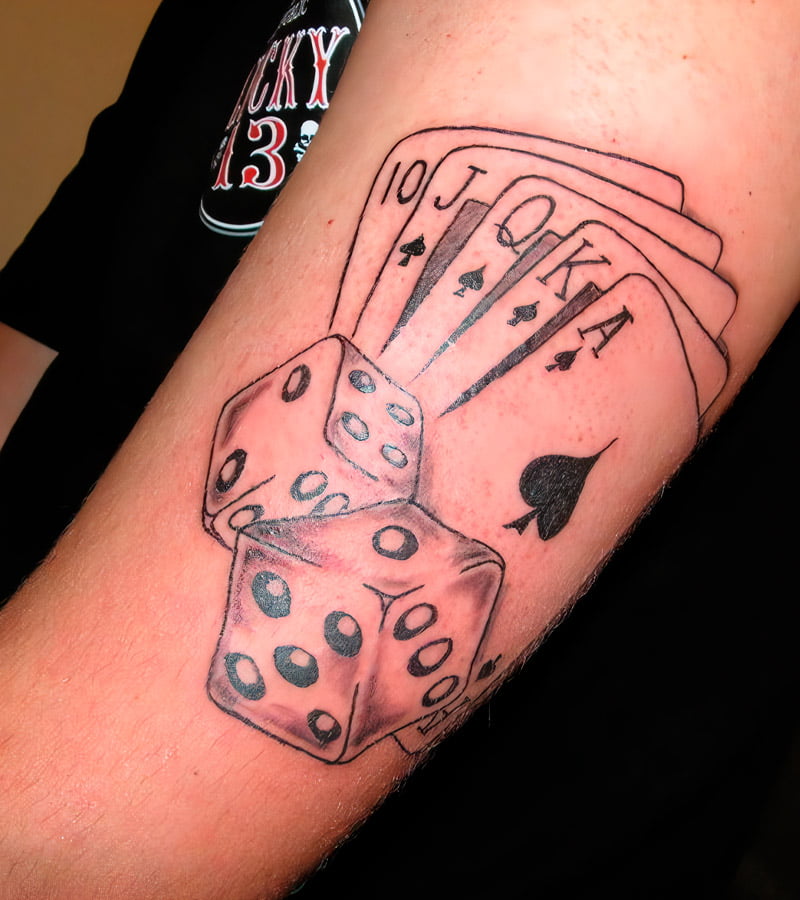 tatuajes de poker y dados 1