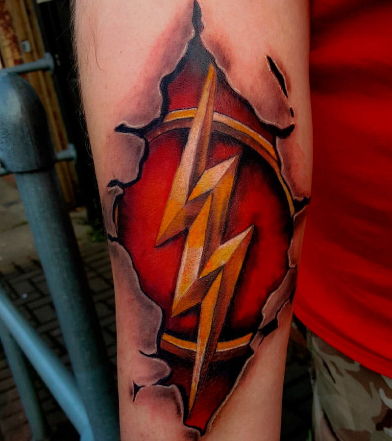 tatuajes de rayo de flash 10