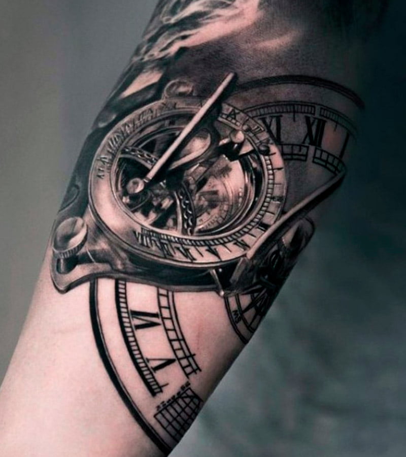 tatuajes de reloj en el brazo 2
