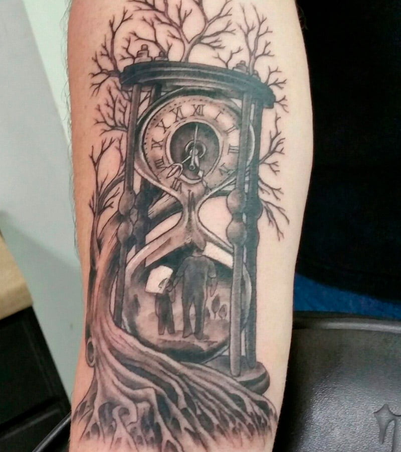 tatuajes de reloj la vida y muerte 3