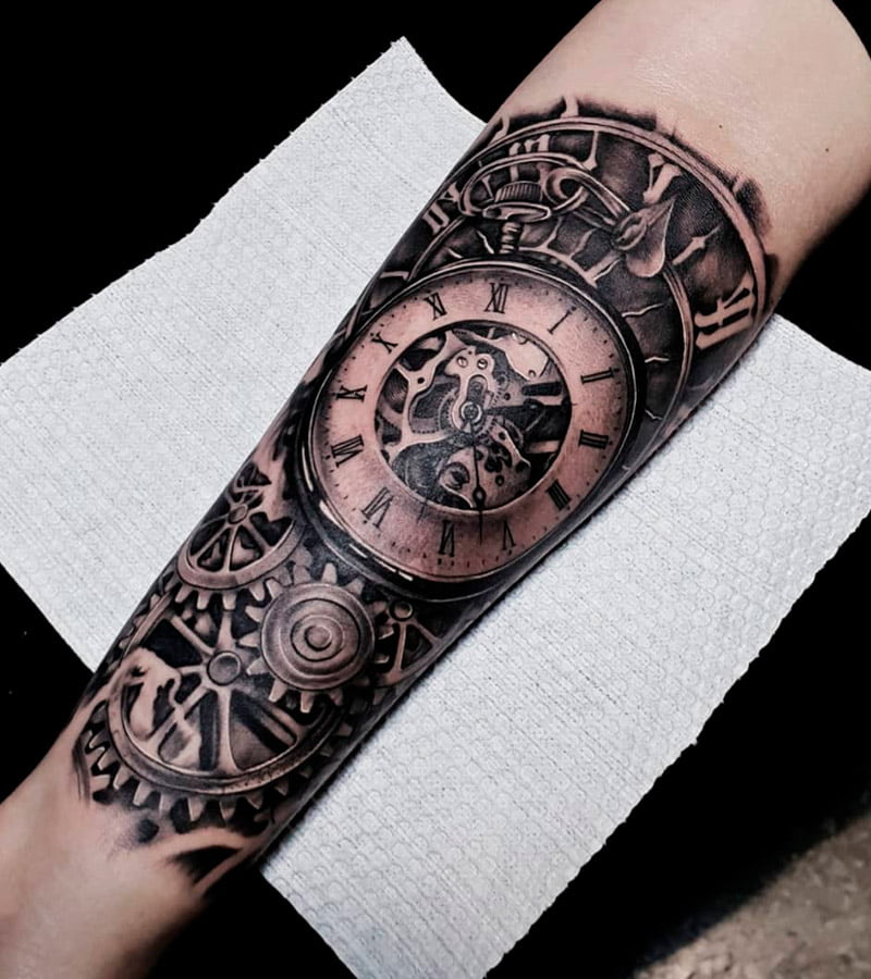 tatuajes de relojes para hombres 6