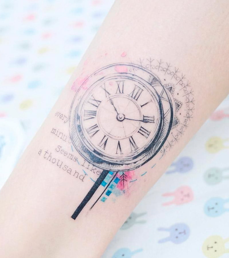 tatuajes de relojes para mujeres 2