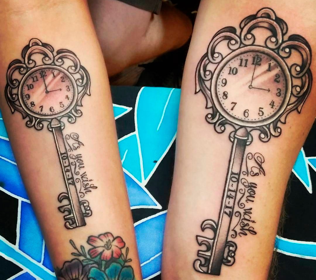 tatuajes de relojes para parejas 3