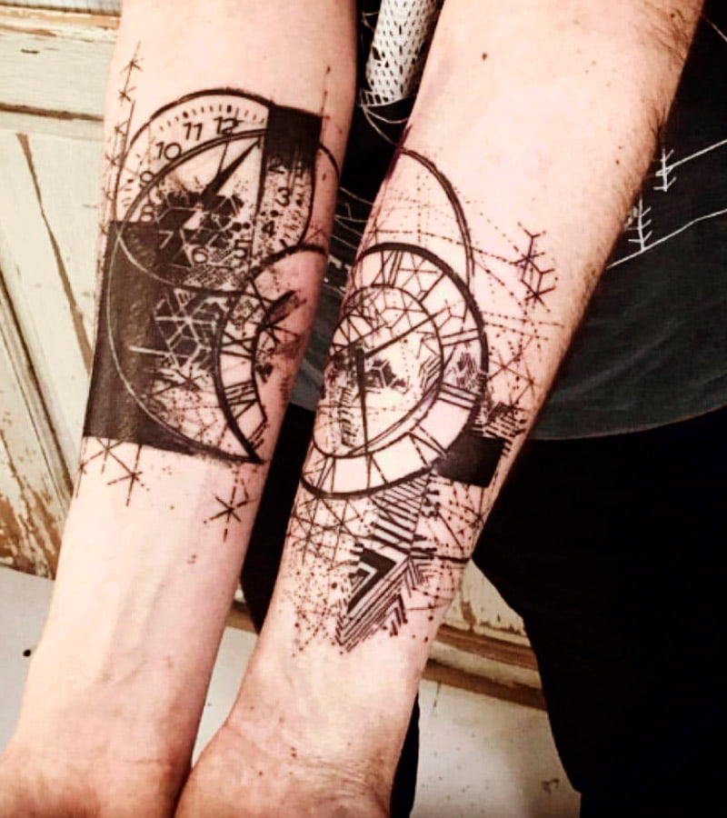tatuajes de relojes para parejas 5