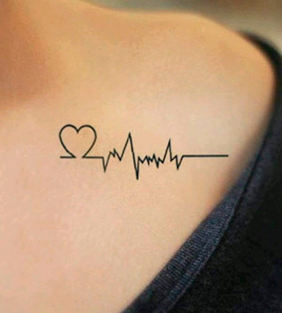 tatuajes de signos vitales y corazon 14