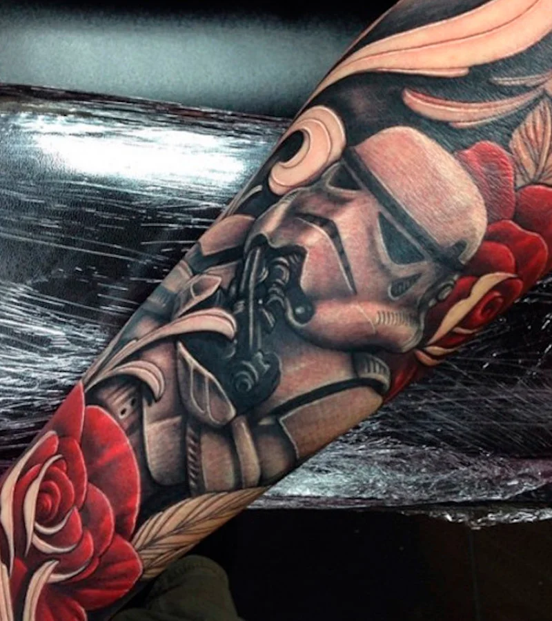 +150 Tatuajes de Star Wars: Significado y mejores diseños e imágenes 144 tatuajes de star wars brazo o antebrazo 7