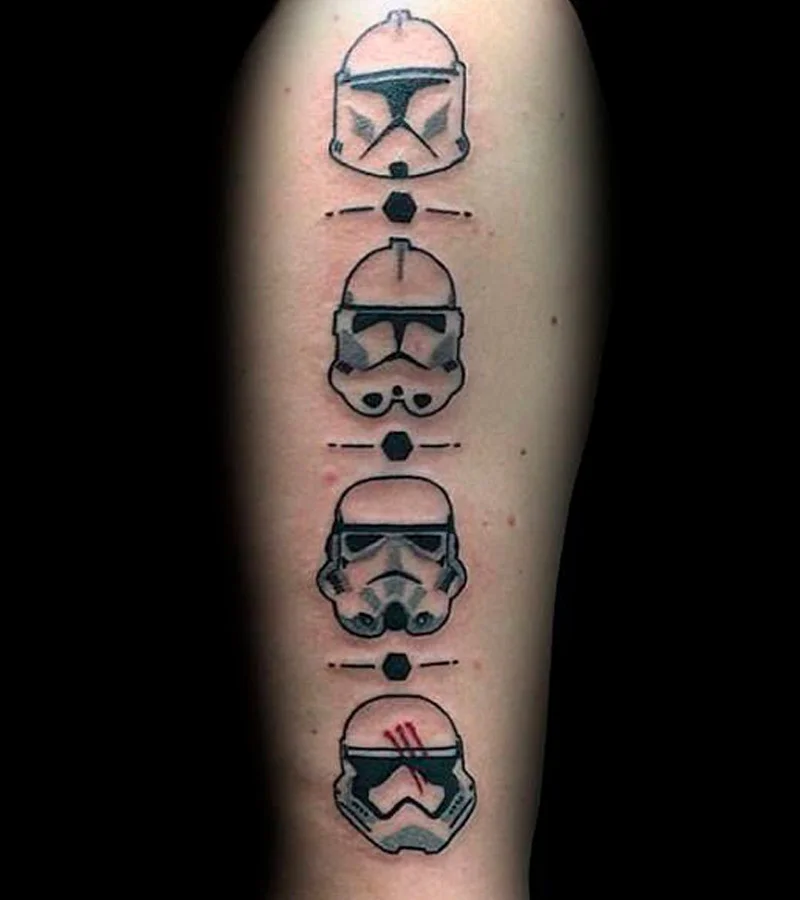 +150 Tatuajes de Star Wars: Significado y mejores diseños e imágenes 81 tatuajes de star wars de stormtrooper 1