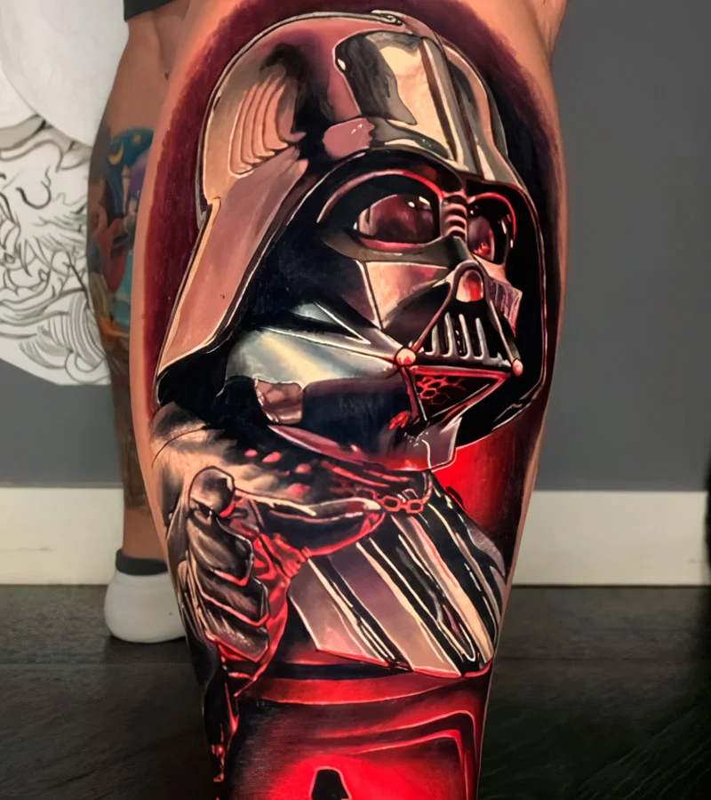 +150 Tatuajes de Star Wars: Significado y mejores diseños e imágenes 152 tatuajes de star wars en la pierna 2