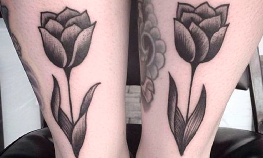 tatuajes de tulipanes para parejas 9
