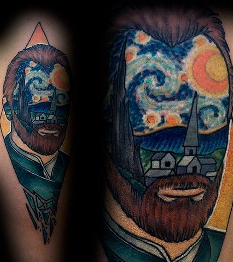 tatuajes de van gogh para hombres 3