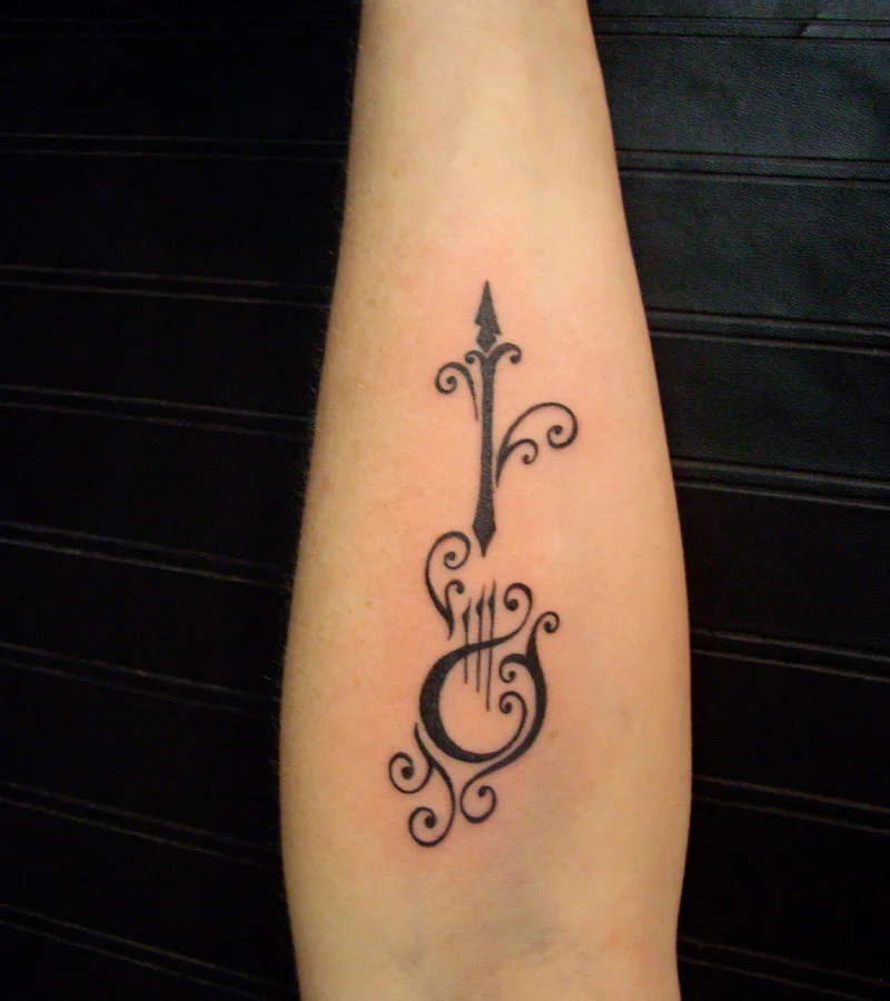 tatuajes de violin en el brazo 2