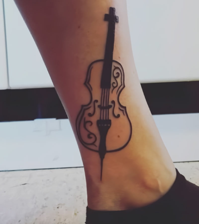 tatuajes de violin pequenos 12