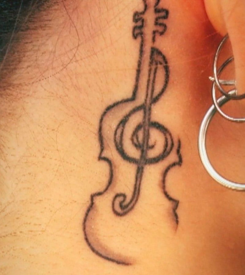 tatuajes de violin pequenos 2