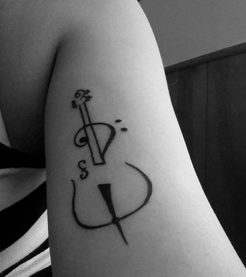 tatuajes de violin pequenos 3