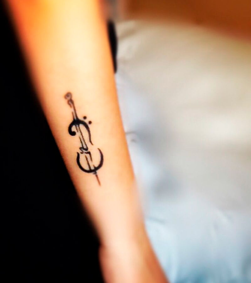 tatuajes de violin pequenos 6