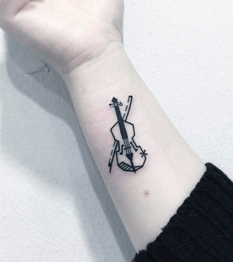 tatuajes de violin pequenos 8
