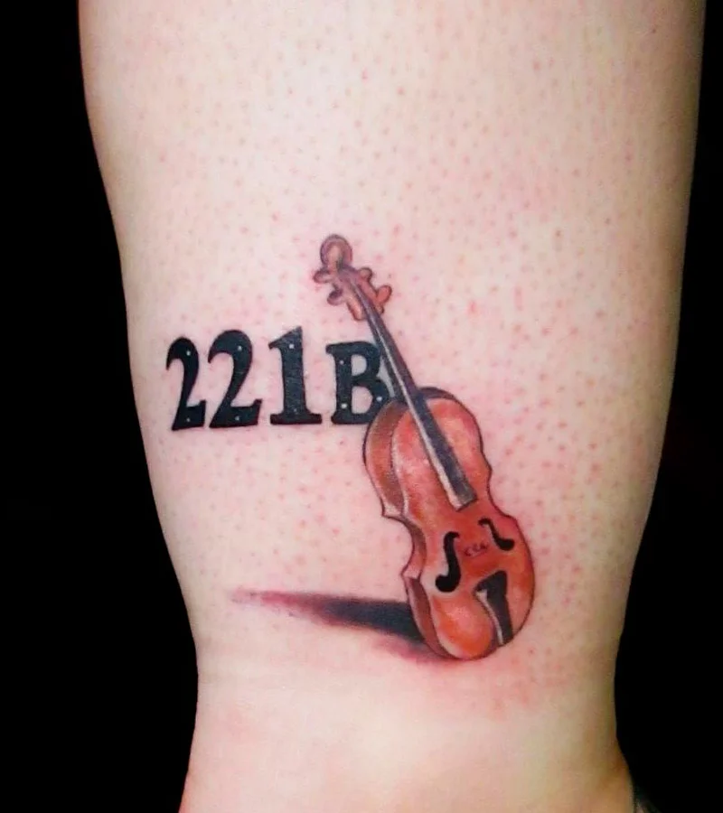 tatuajes de violin pequenos 9