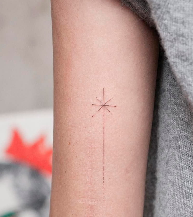 tatuajes minimalistas de estrellas 2