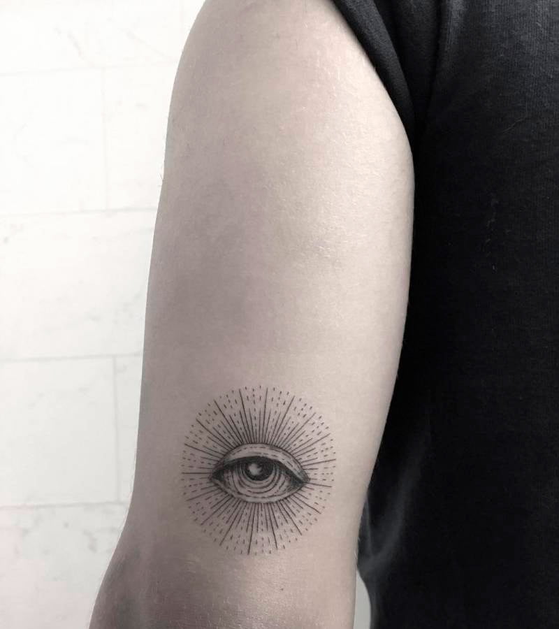 tatuajes minimalistas de ojos 3