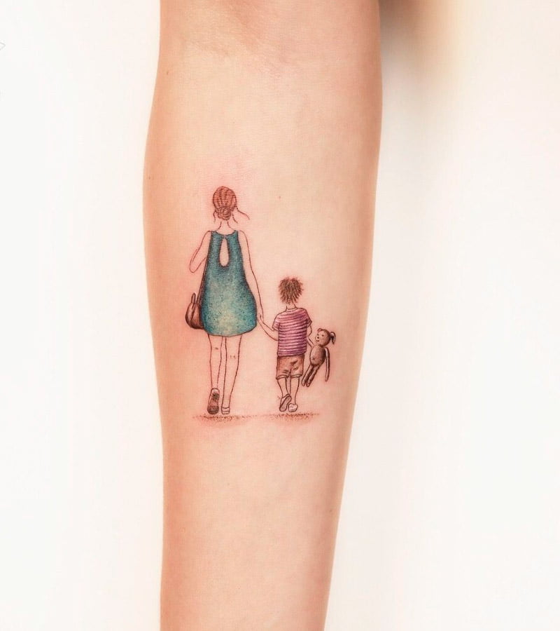 tatuajes minimalistas mama e hija 2