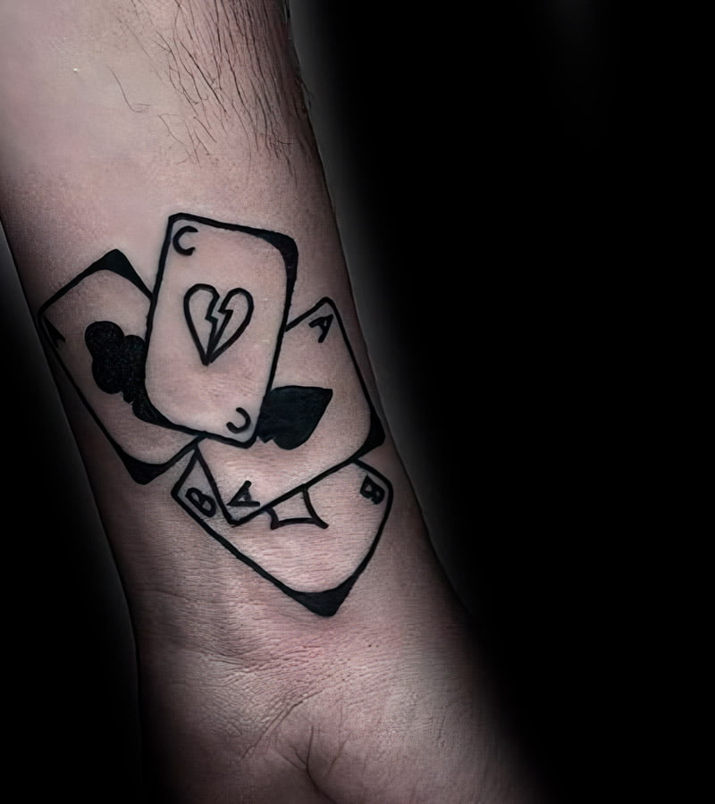tatuajes pequenos de poker 2