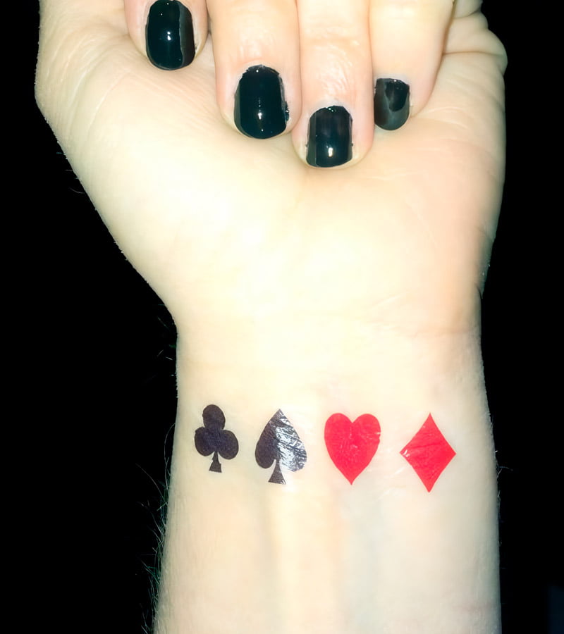 tatuajes pequenos de poker 5