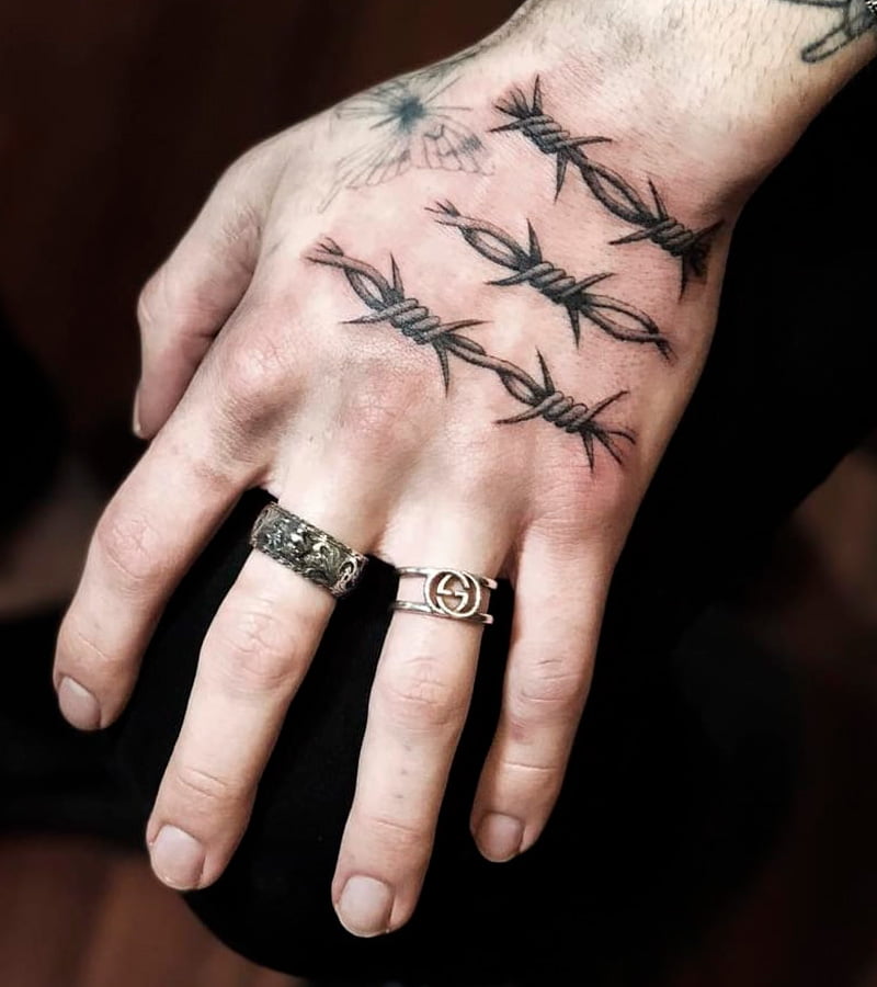 Significado de tatuajes de alambre de púas