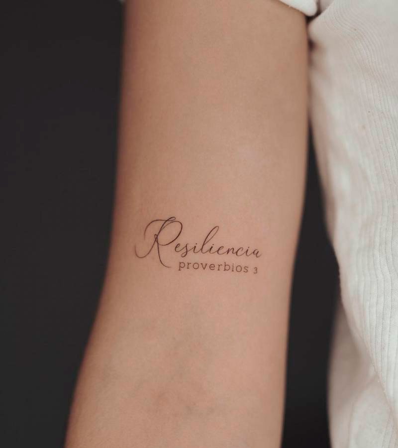 Significado de tatuajes de resiliencia y cita inspiradora
