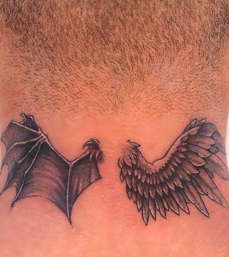 tatuajes de alas de angel y demonio 4