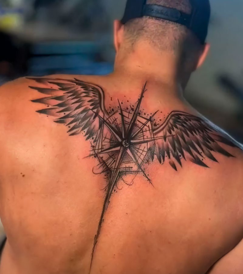tatuajes de alas en la espalda 3