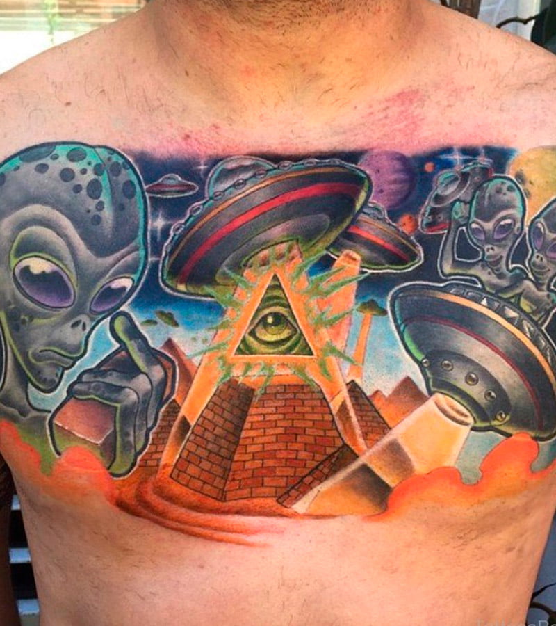tatuajes de aliens en el pecho 4