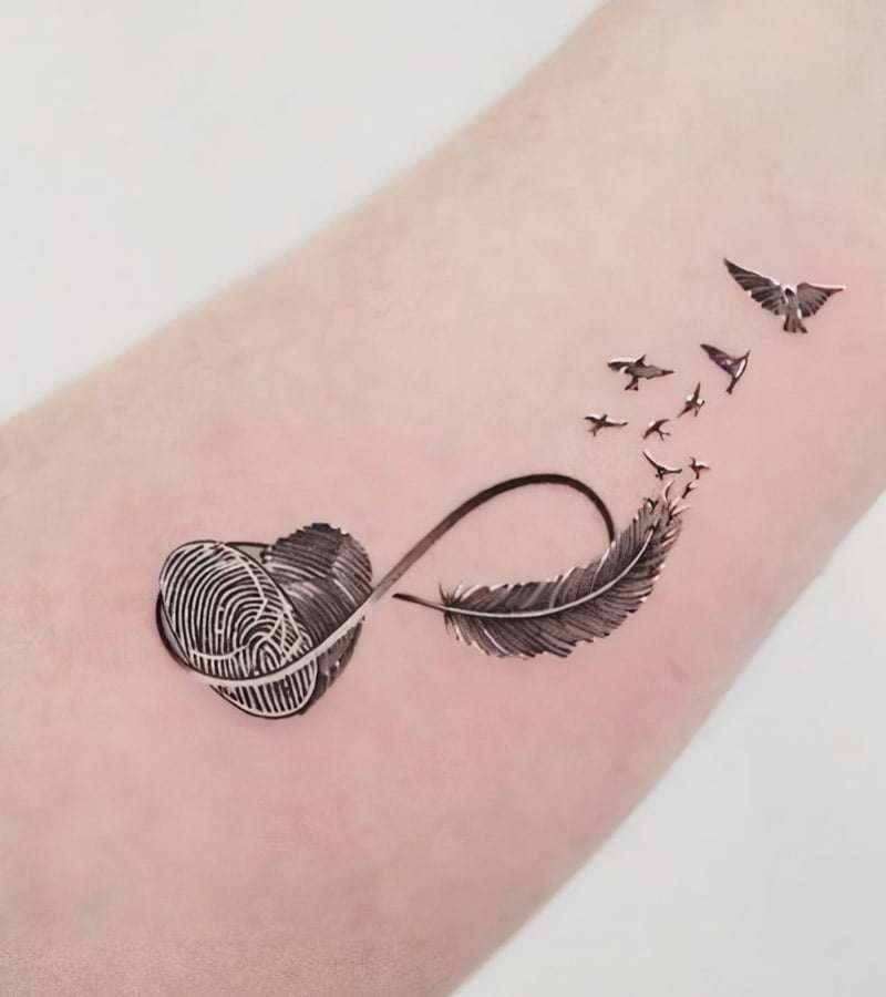 tatuajes de huellas dactilares en forma de corazon 3