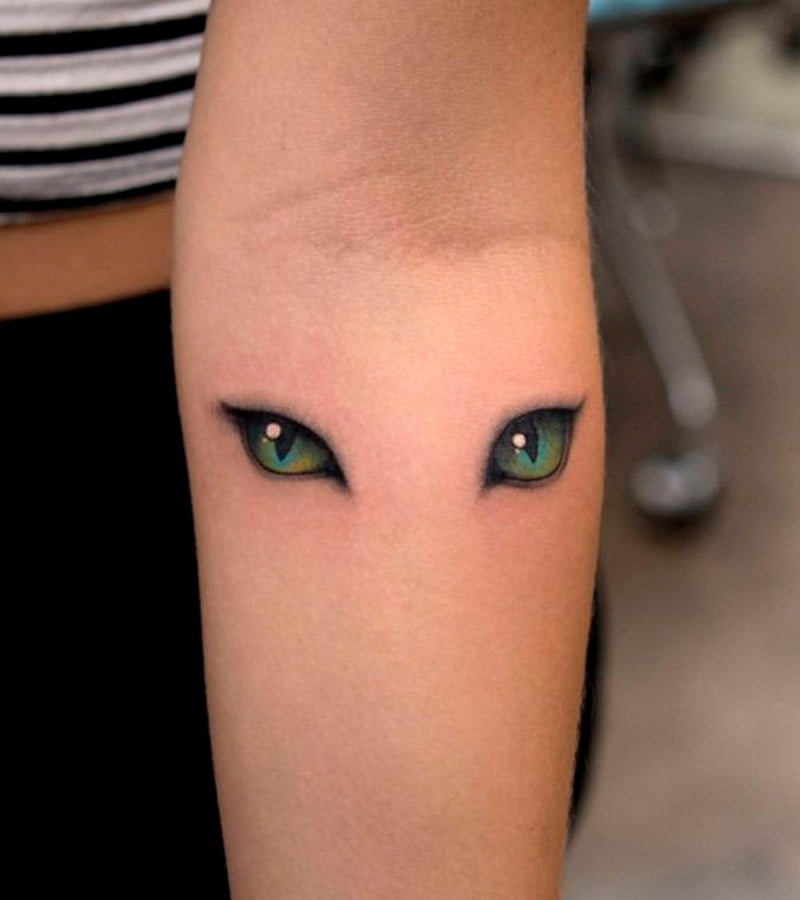 tatuajes de ojos de gato 1