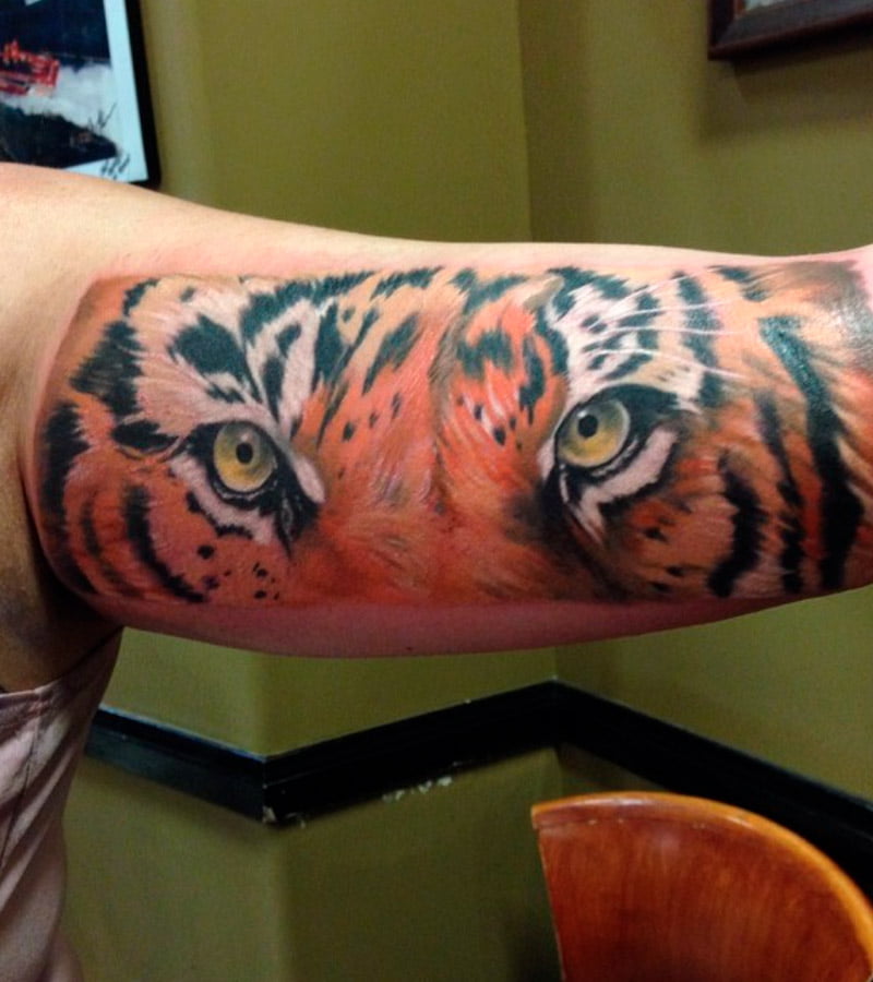tatuajes de ojos de tigre 1