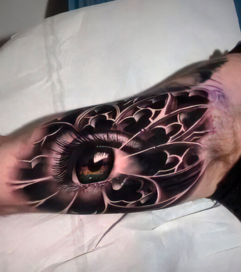 tatuajes de ojos en el brazo 6