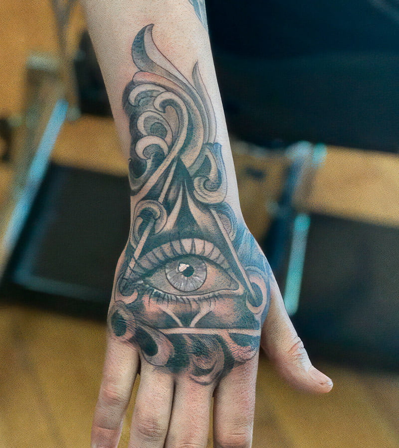 tatuajes de ojos en la mano 1